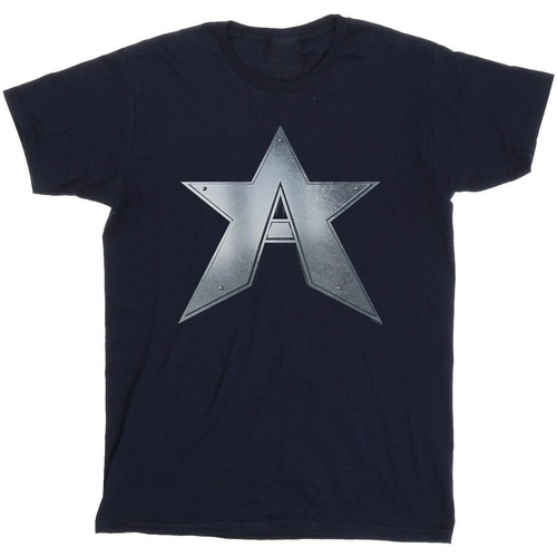 Vêtements Fille T-shirts manches longues Marvel The Falcon And The Winter Soldier A Star Bleu