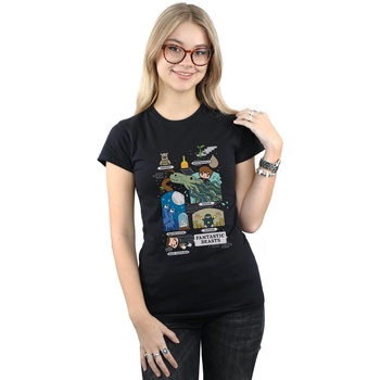 Vêtements Femme T-shirts manches longues Fantastic Beasts Chibi Newt Noir