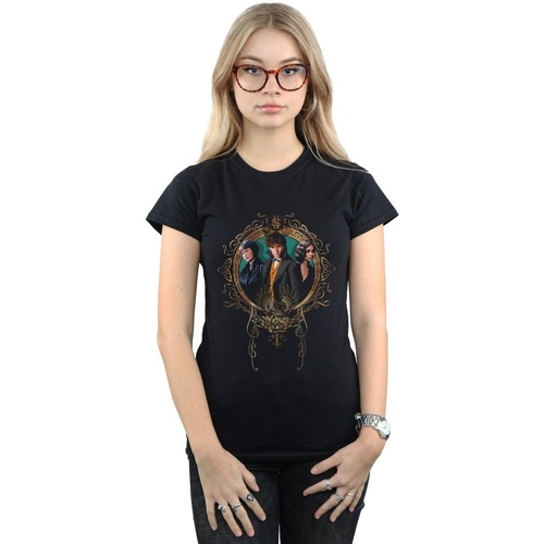 Vêtements Femme T-shirts manches longues Fantastic Beasts Tina, Newt And Leta Noir
