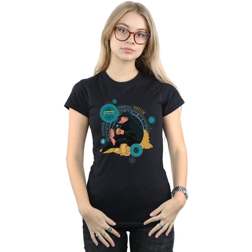 Vêtements Femme T-shirts manches longues Fantastic Beasts Sitting Niffler Noir