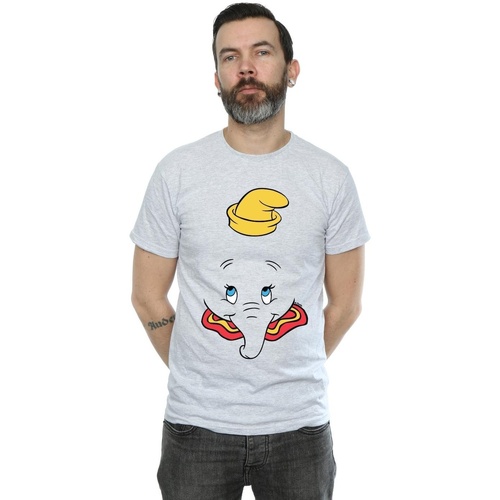 Vêtements Homme T-shirts manches longues Disney Dumbo Face Gris