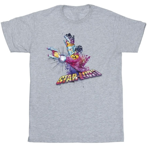 Vêtements Fille T-shirts manches longues Marvel Guardians Of The Galaxy Abstract Star Lord Gris