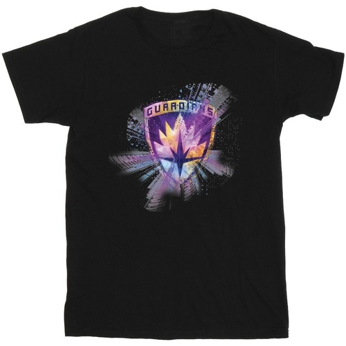 Vêtements Fille T-shirts manches longues Marvel Guardians Of The Galaxy Abstract Star Lord Noir