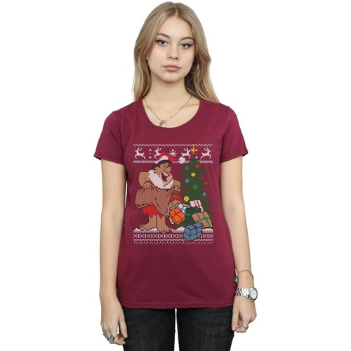 Vêtements Femme T-shirts manches longues The Flintstones Christmas Fair Isle Multicolore
