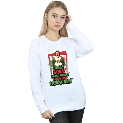 Vêtements Femme Sweats Elf OMG Santa Blanc