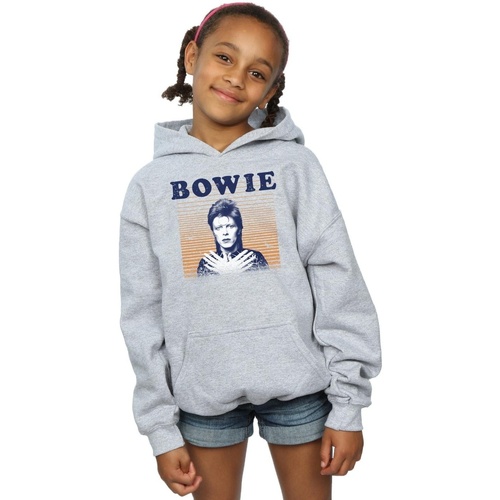 Vêtements Fille Sweats David Bowie Orange Stripes Gris