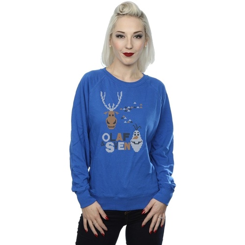 Vêtements Femme Sweats Disney Frozen Christmas Olaf And Sven Bleu