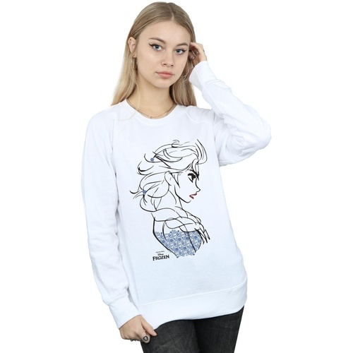 Vêtements Femme Sweats Disney Frozen Elsa Sketch Blanc