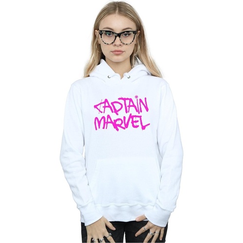 Vêtements Femme Sweats Marvel Captain  Spray Text Blanc