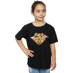Vêtements Fille T-shirts manches longues Animaniacs Group Shield Noir