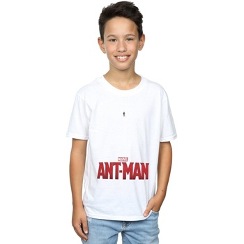 Vêtements Garçon T-shirts manches courtes Marvel Ant-Man Ant Sized Logo Blanc