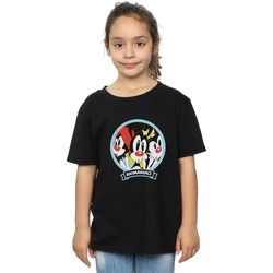 Vêtements Fille T-shirts manches longues Animaniacs Fisheye Group Noir