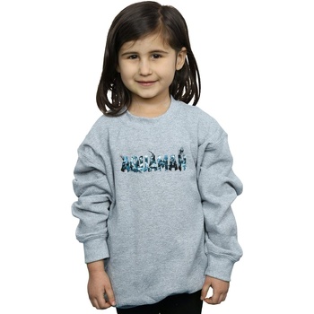 sweat-shirt enfant dc comics  aquaman text logo 