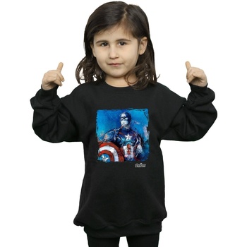 Vêtements Fille Sweats Marvel Captain America Art Noir