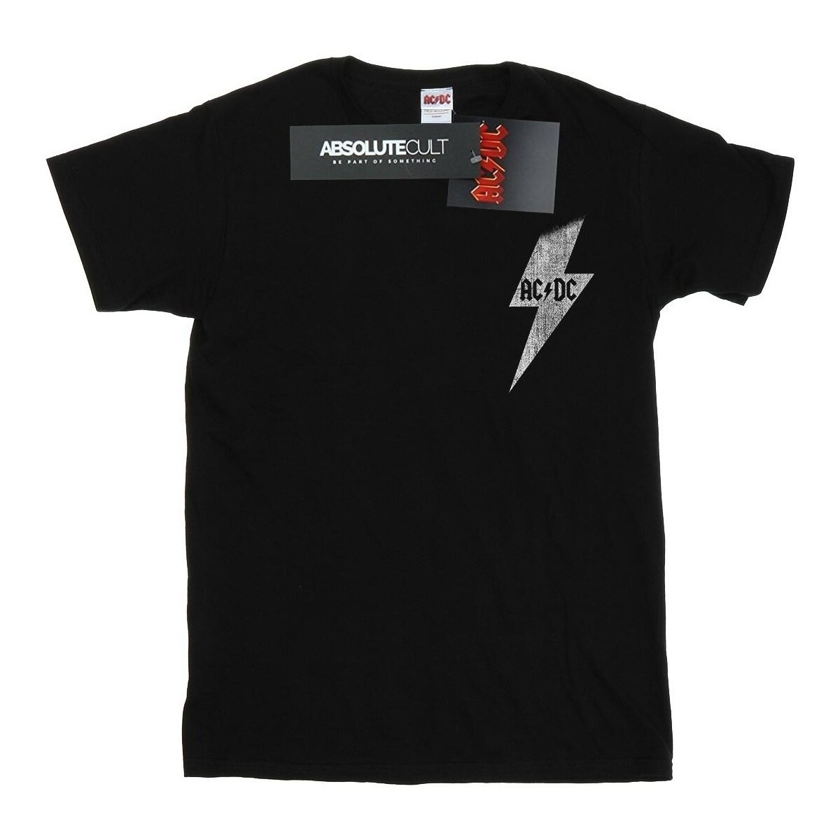 Vêtements Homme T-shirts manches longues Acdc Lightning Bolt Pocket Noir
