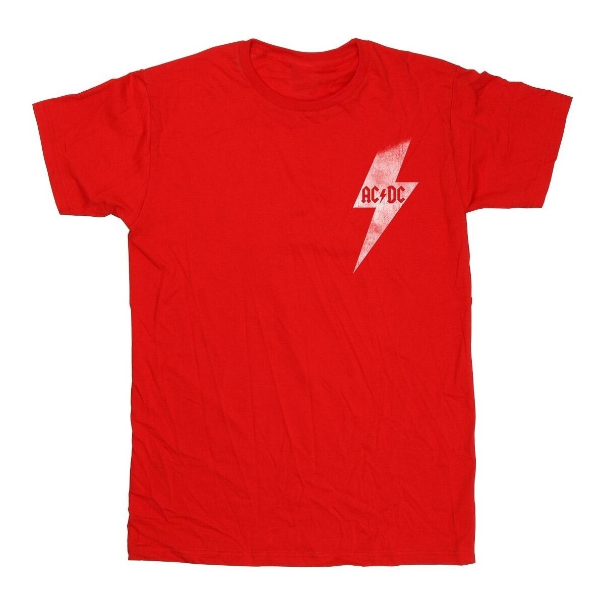 Vêtements Homme T-shirts manches longues Acdc Lightning Bolt Pocket Rouge