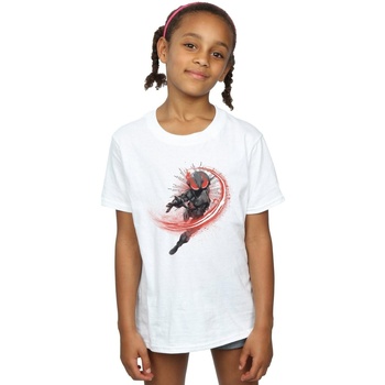 Vêtements Fille T-shirts manches longues Dc Comics Aquaman Black Manta Flash Blanc