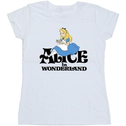 Vêtements Femme T-shirts manches longues Disney Alice In Wonderland Tea Drinker Classic Blanc