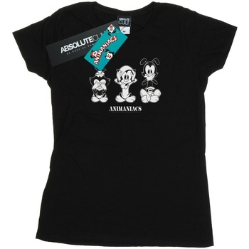 Vêtements Femme T-shirts manches longues Animaniacs Three Evils Noir
