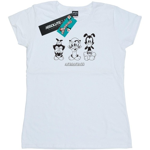 Vêtements Femme T-shirts manches longues Animaniacs Three Evils Blanc