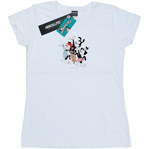 Vêtements Femme T-shirts manches longues Animaniacs Ta Da Blanc