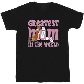 Vêtements Fille T-shirts manches longues Disney The Aristocats Greatest Mum Noir