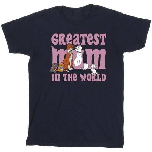 Vêtements Fille T-shirts manches longues Disney The Aristocats Greatest Mum Bleu