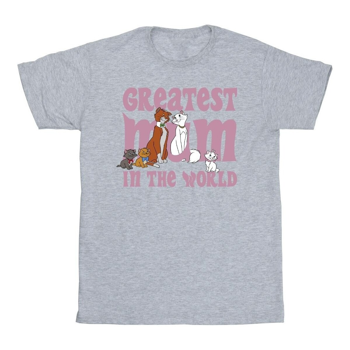 Vêtements Fille T-shirts manches longues Disney The Aristocats Greatest Mum Gris