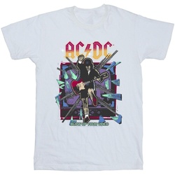 Vêtements Homme T-shirts manches longues Acdc Blow Up Your Video Jump Blanc