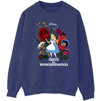 Vêtements Homme Sweats Disney Alice In Wonderland Flowers Bleu