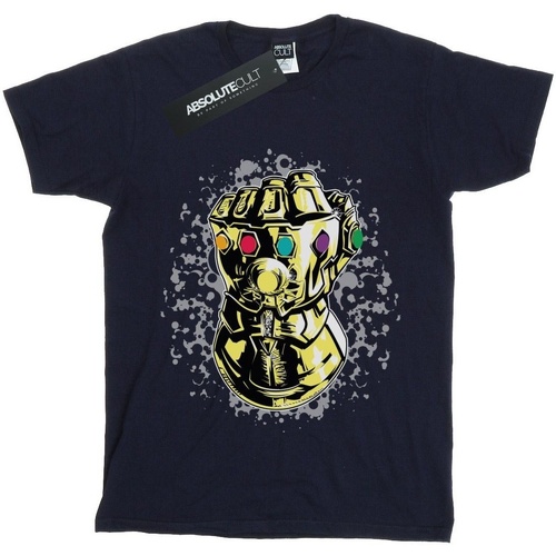 Vêtements Fille T-shirts manches longues Marvel Avengers Infinity War Thanos Fist Bleu