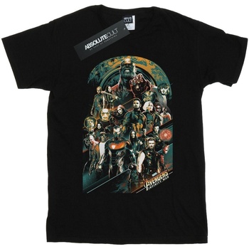 Vêtements Fille T-shirts manches longues Marvel Avengers Infinity War Team Noir