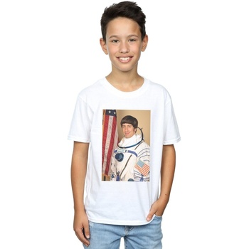 Vêtements Garçon T-shirts manches courtes The Big Bang Theory Howard Wolowitz Rocket Man Blanc