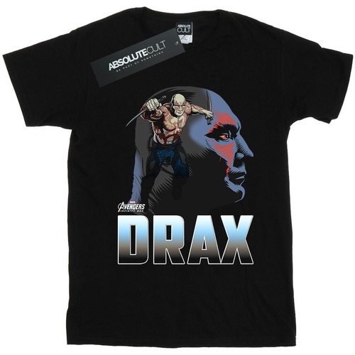 Vêtements Fille T-shirts manches longues Marvel Avengers Infinity War Drax Character Noir