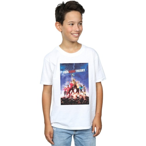 Vêtements Garçon T-shirts manches courtes The Big Bang Theory Character Poster Blanc