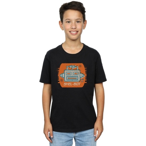 Vêtements Garçon T-shirts manches courtes The Big Bang Theory Shel-Bot Icon Noir