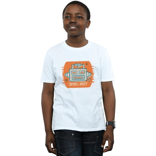 Vêtements Garçon T-shirts manches courtes The Big Bang Theory Shel-Bot Icon Blanc