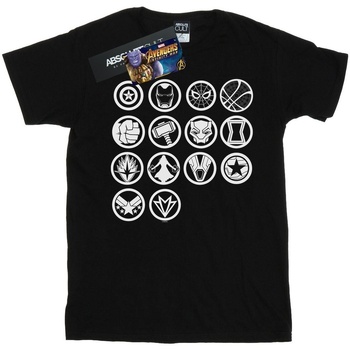 Vêtements Fille T-shirts manches longues Marvel Avengers Infinity War Icons Assemble Noir