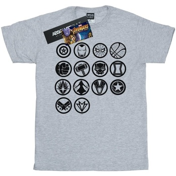 Vêtements Fille T-shirts manches longues Marvel Avengers Infinity War Icons Assemble Gris