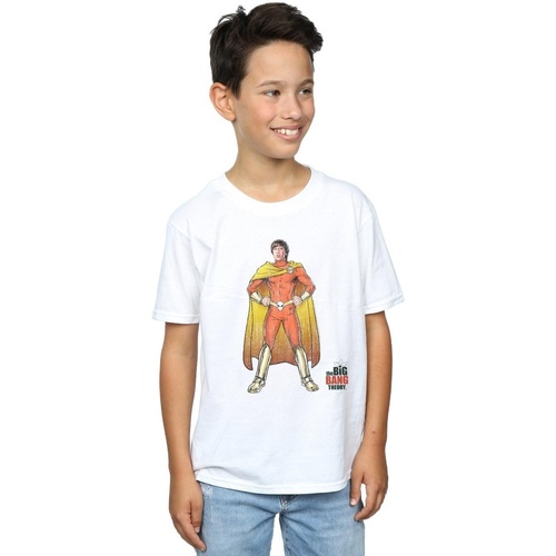 Vêtements Garçon T-shirts manches courtes The Big Bang Theory Howard Superhero Blanc