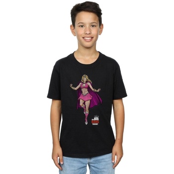 Vêtements Garçon T-shirts manches courtes The Big Bang Theory Penny Superhero Noir