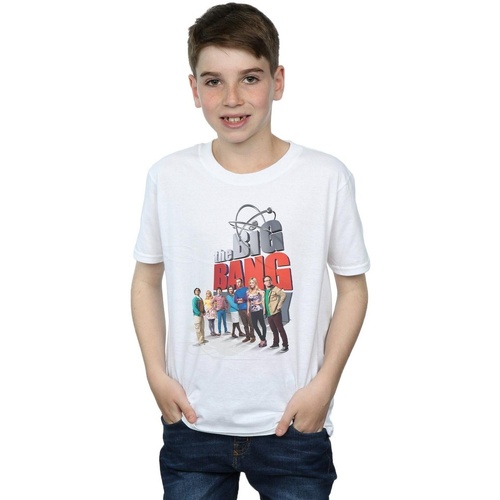 Vêtements Garçon T-shirts manches courtes The Big Bang Theory Big Poster Blanc