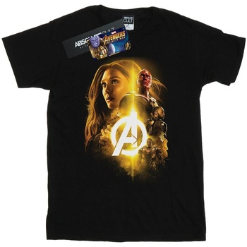 Vêtements Fille T-shirts manches longues Marvel Avengers Infinity War Vision Witch Team Up Noir