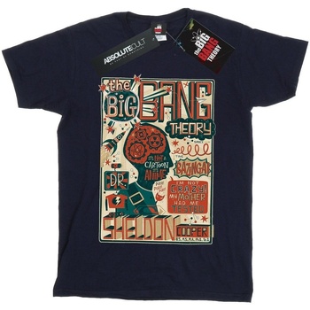 Vêtements Fille T-shirts manches longues Big Bang Theory Infographic Poster Bleu