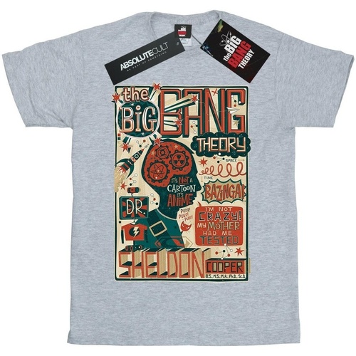 Vêtements Fille T-shirts manches longues Big Bang Theory Infographic Poster Gris