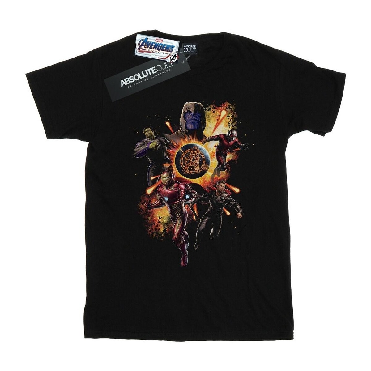 Vêtements Homme T-shirts manches longues Marvel Avengers Endgame Explosion Team Noir