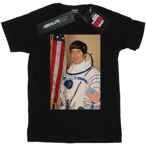 Vêtements Fille T-shirts manches longues The Big Bang Theory Howard Wolowitz Rocket Man Noir
