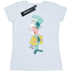 Vêtements Femme T-shirts manches longues Disney Alice In Wonderland Mad Hatter Classic Blanc