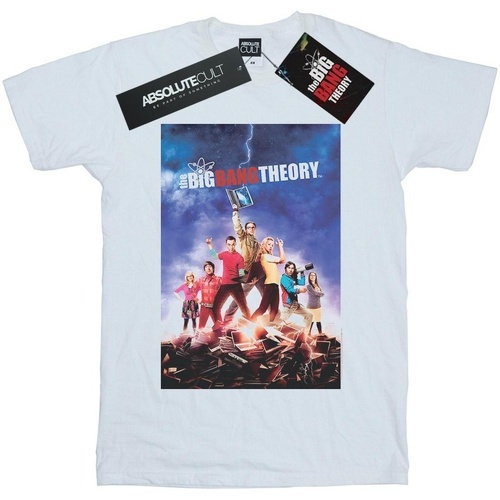 Vêtements Fille T-shirts manches longues The Big Bang Theory Character Poster Blanc