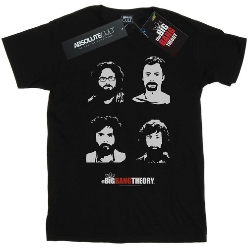 Vêtements Fille T-shirts manches longues The Big Bang Theory Expedition Beards Noir